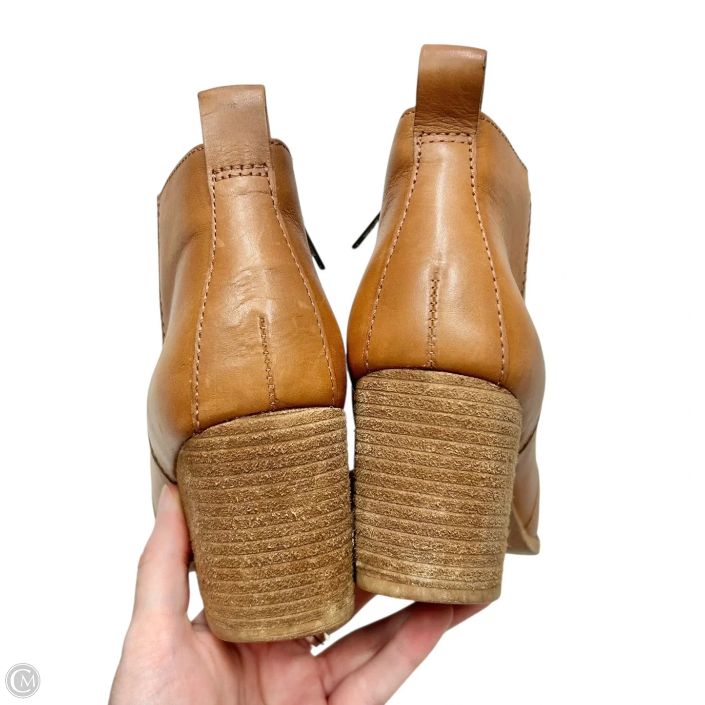 Boots Ankle Heels By Madewell In Tan, Size: 8