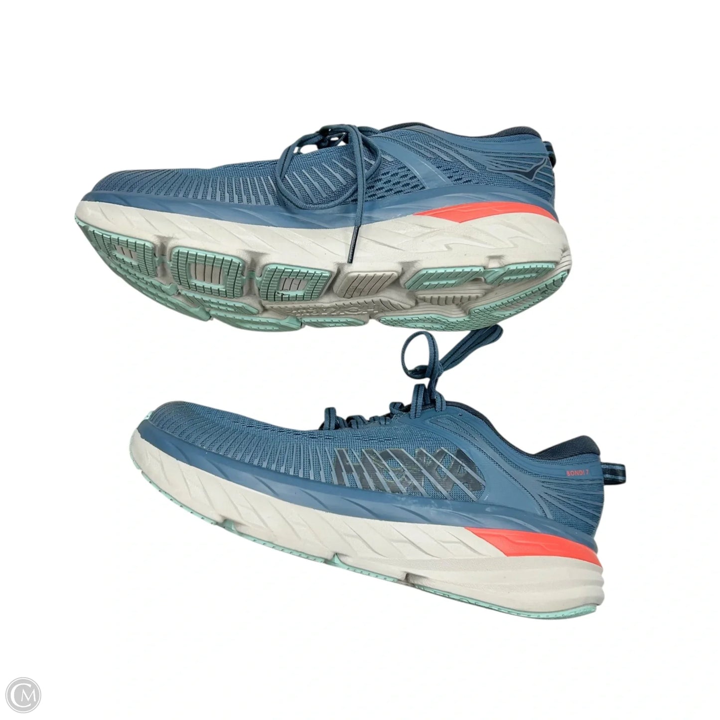 Shoes Athletic By Hoka In Blue & Grey, Size: 8