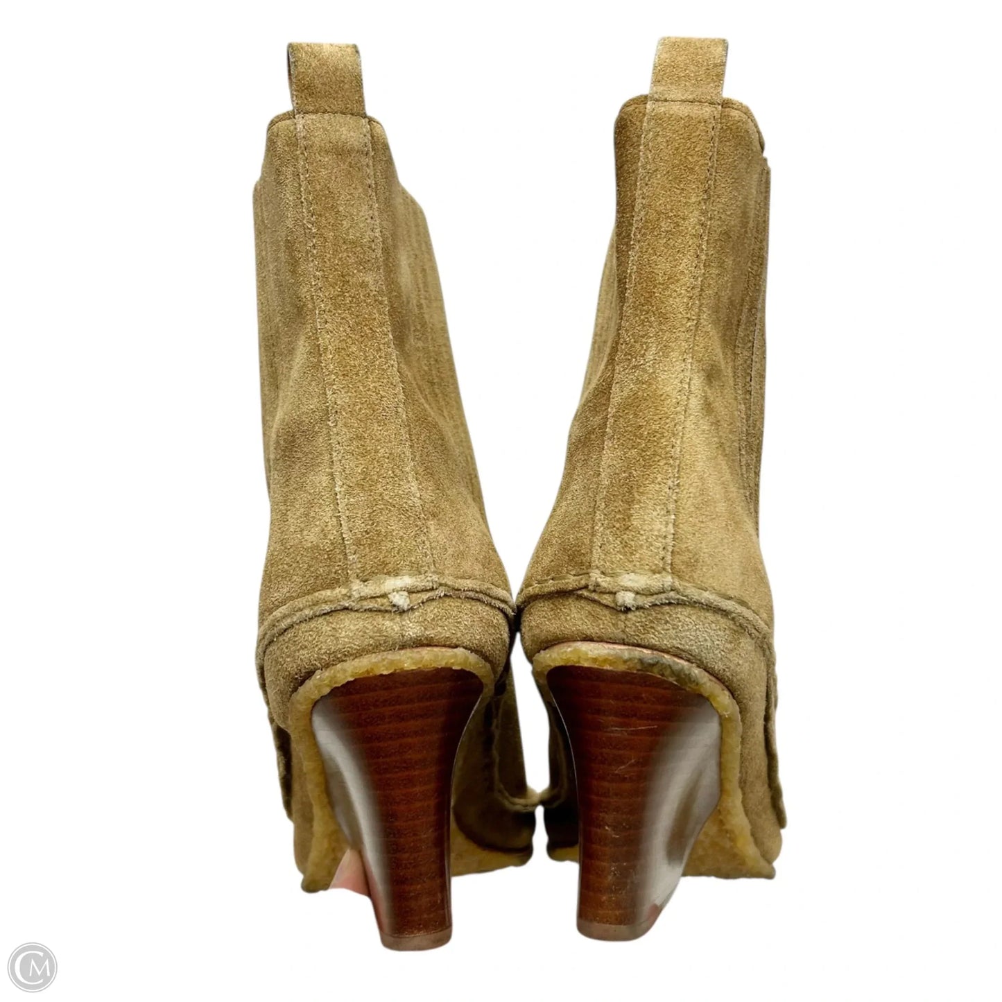 Boots Designer By Tory Burch In Tan, Size: 9.5