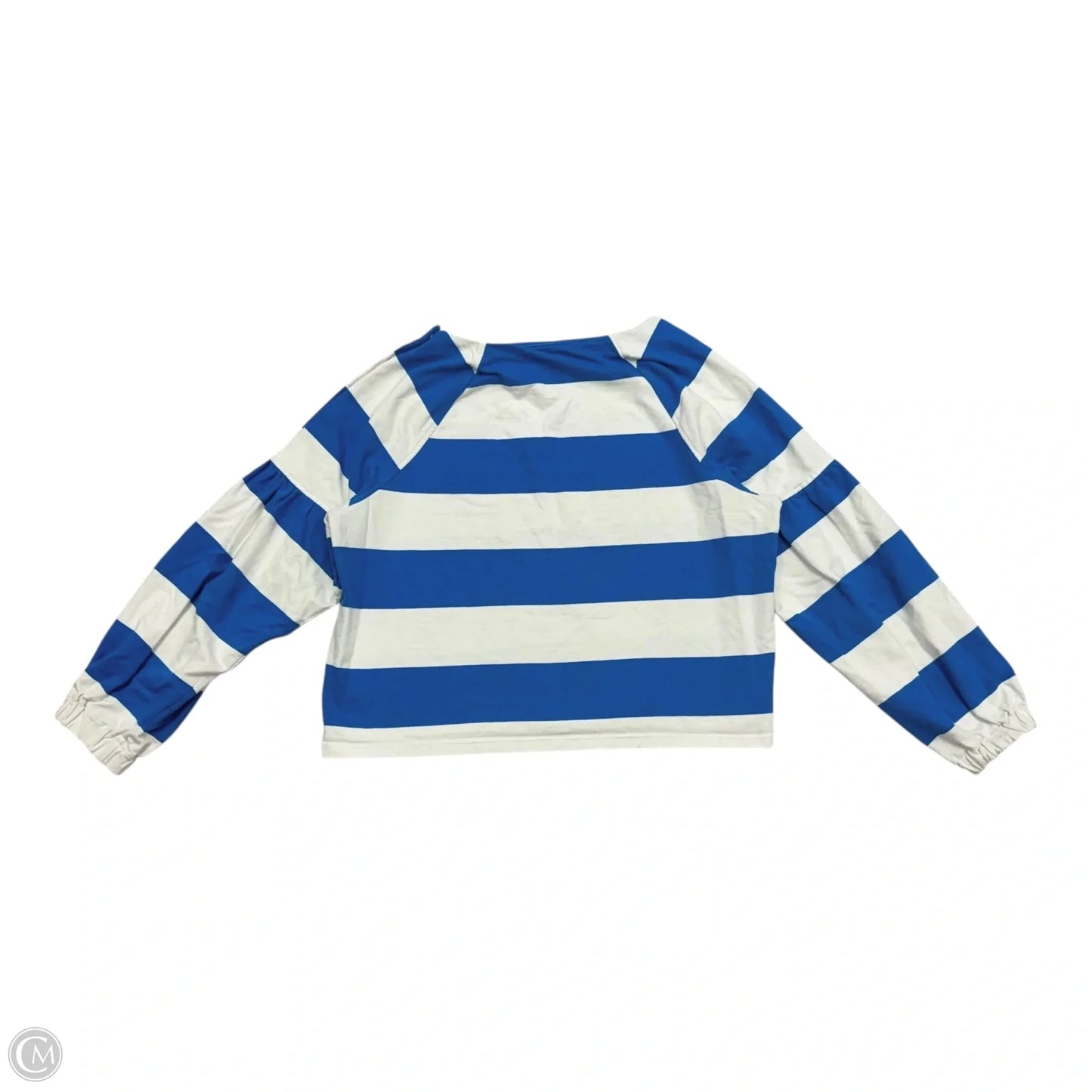 Top Long Sleeve By Maeve In Striped Pattern, Size: L