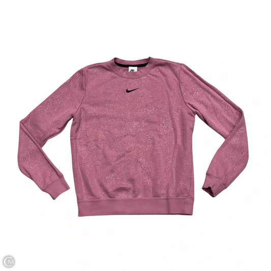 Sweatshirt Crewneck By Nike Apparel In Pink, Size: S