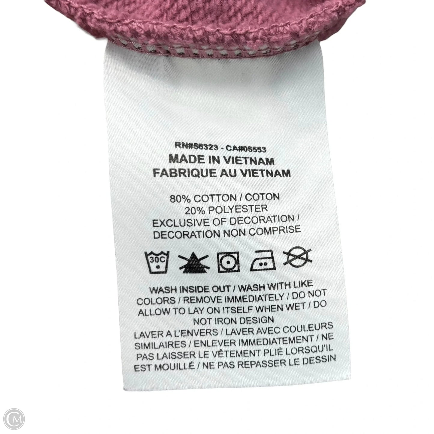 Sweatshirt Crewneck By Nike Apparel In Pink, Size: S