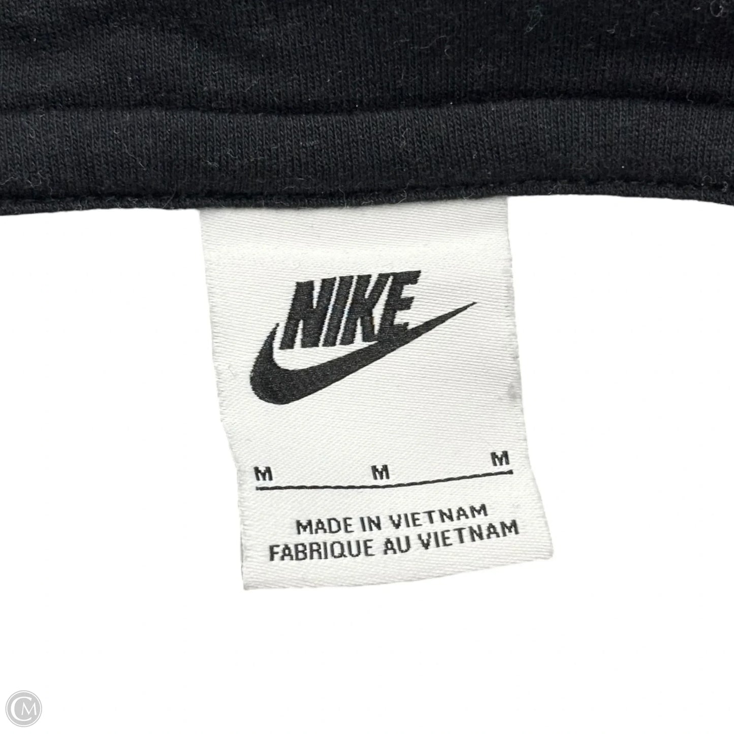 Sweatshirt Hoodie By Nike Apparel In Black & Grey, Size: M