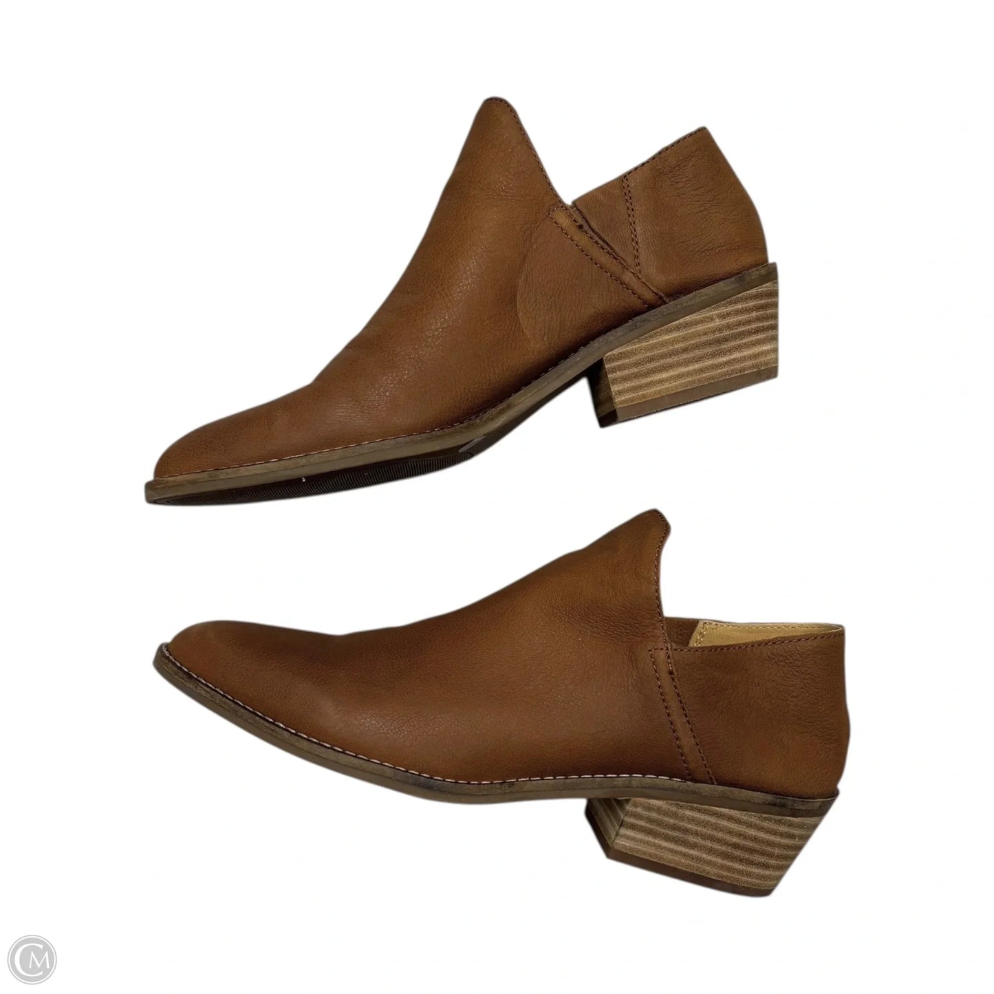 Boots Leather By Lucky Brand In Tan, Size: 9