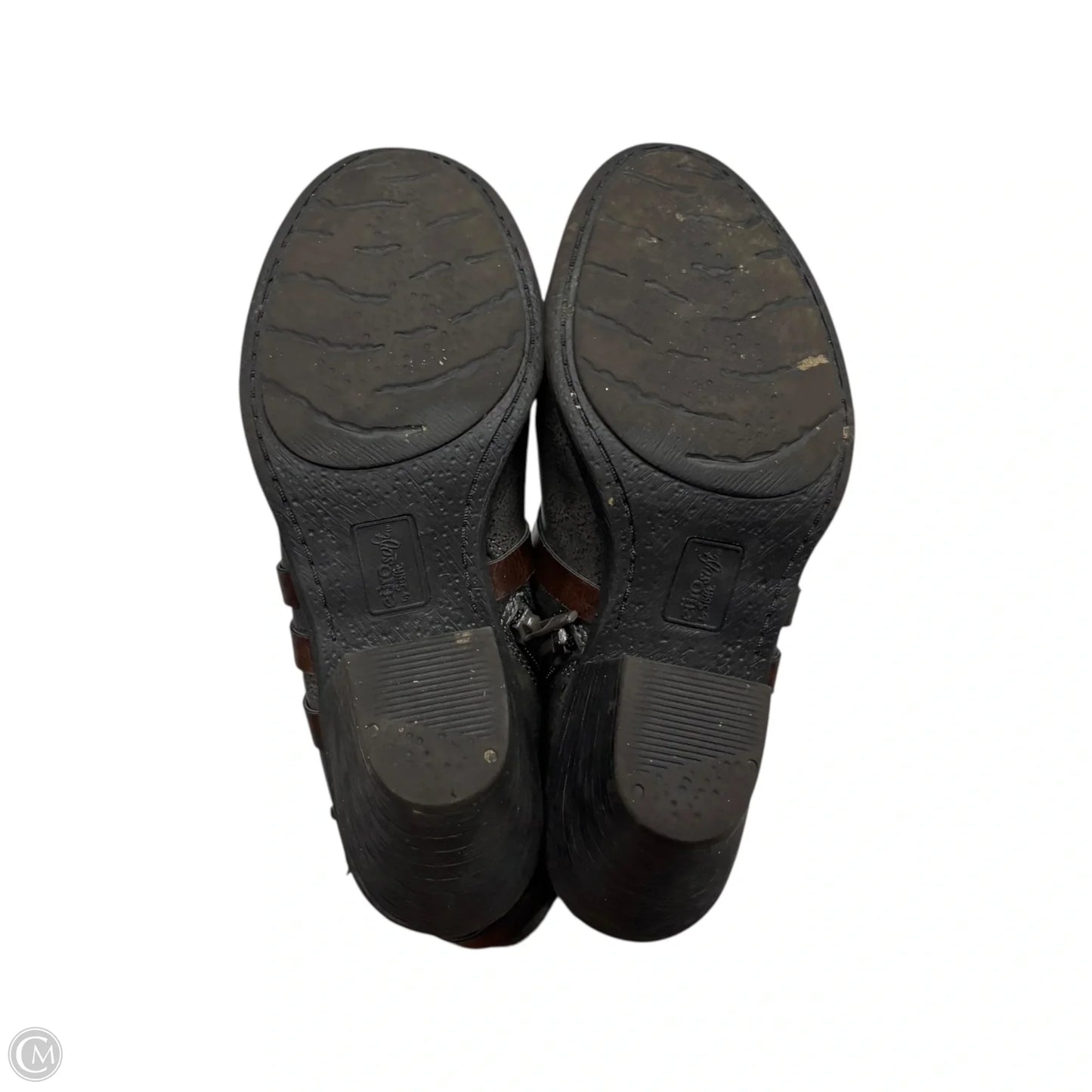 Boots Ankle Heels By Sofft In Grey, Size: 7