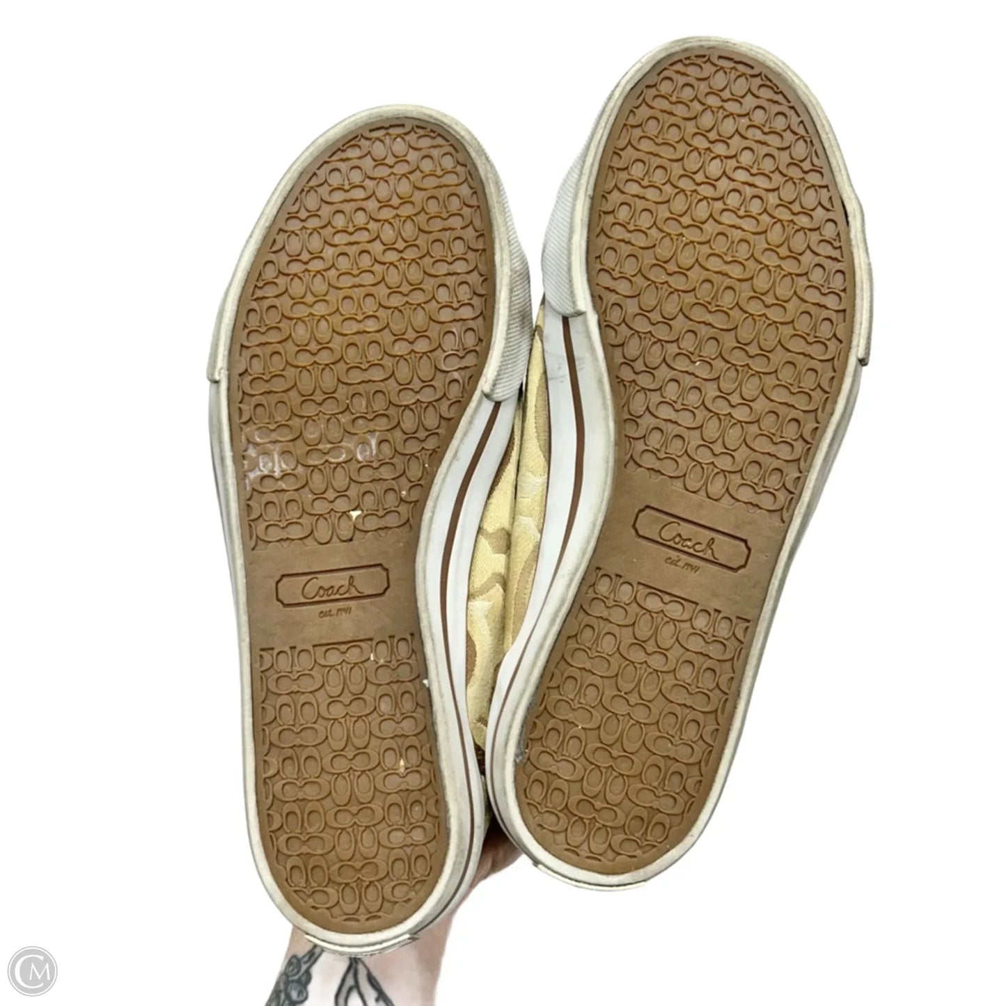 Shoes Designer By Coach In Tan, Size: 6