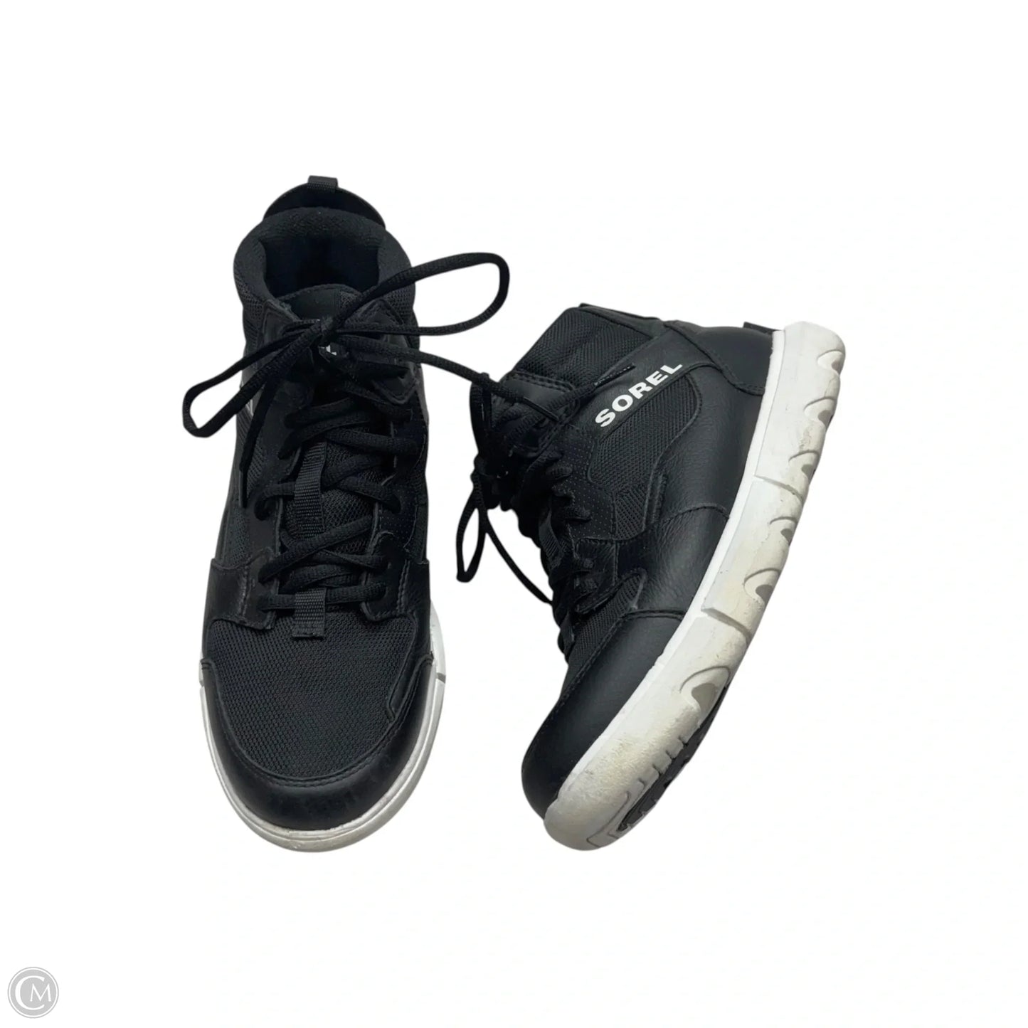 Shoes Sneakers By Sorel In Black & White, Size: 9