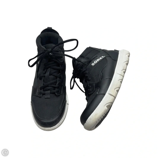 Shoes Sneakers By Sorel In Black & White, Size: 9