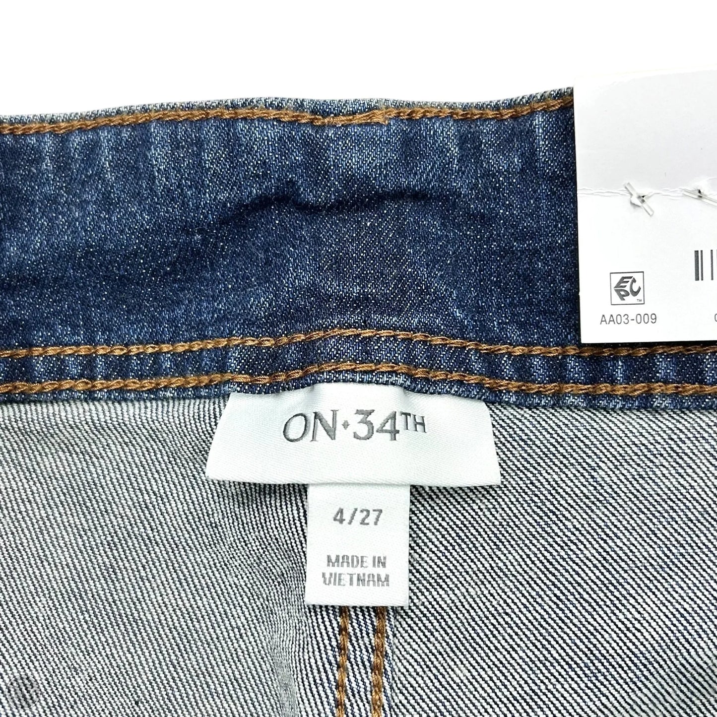 Jeans Straight By On 34th In Blue Denim, Size: 4