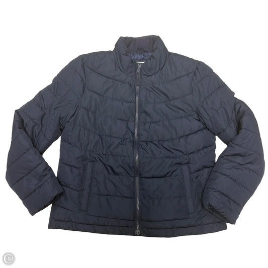 Coat Puffer & Quilted By Gap In Navy, Size: M