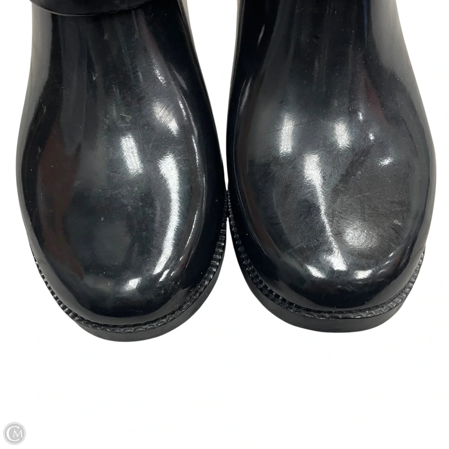 Boots Rain By Michael By Michael Kors In Black & Silver, Size: 9