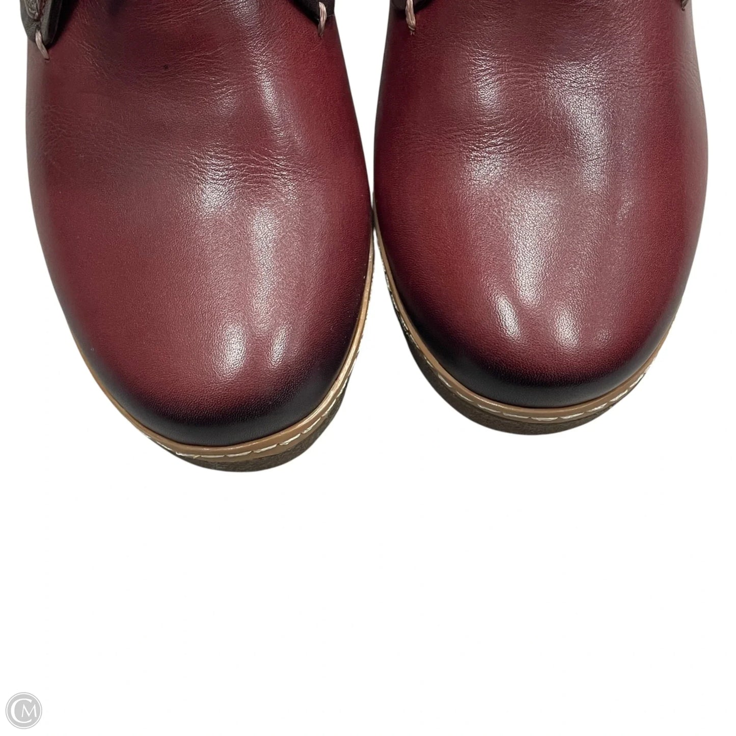 Boots Ankle Heels By Pikolinos In Maroon, Size: 9.5