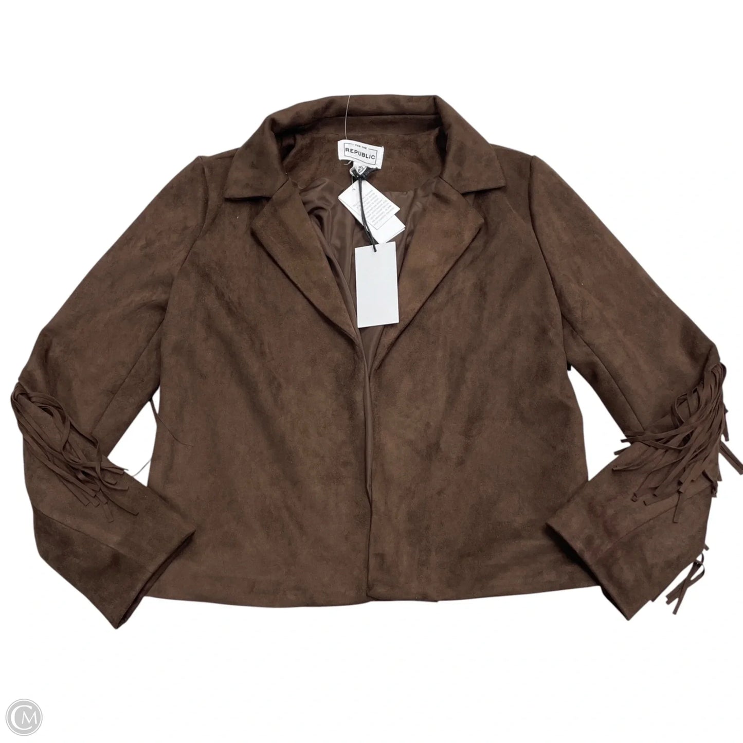 Jacket Moto By For The Republic In Brown, Size: Xs