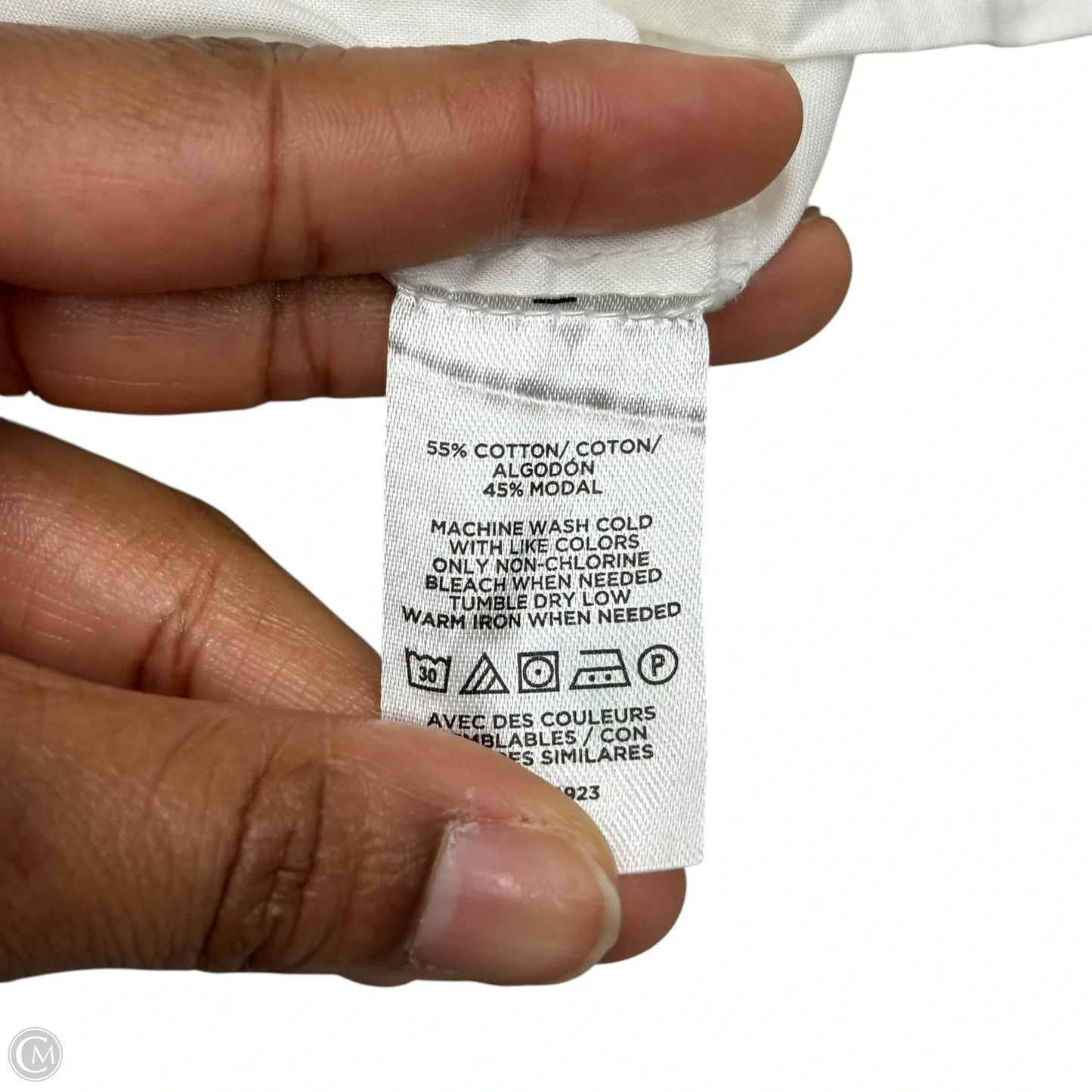 Top Long Sleeve By Loft In White, Size: Xxl