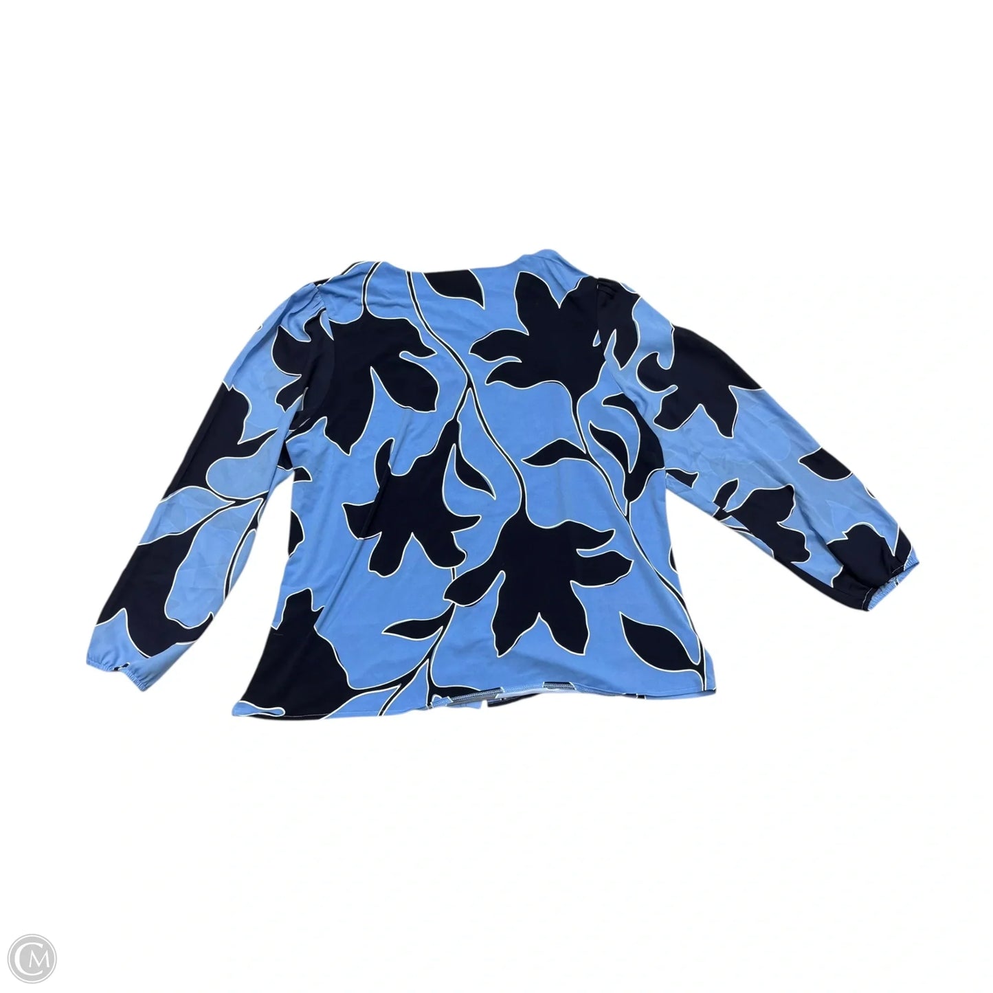 Top Long Sleeve By Ann Taylor In Blue, Size: Xxl