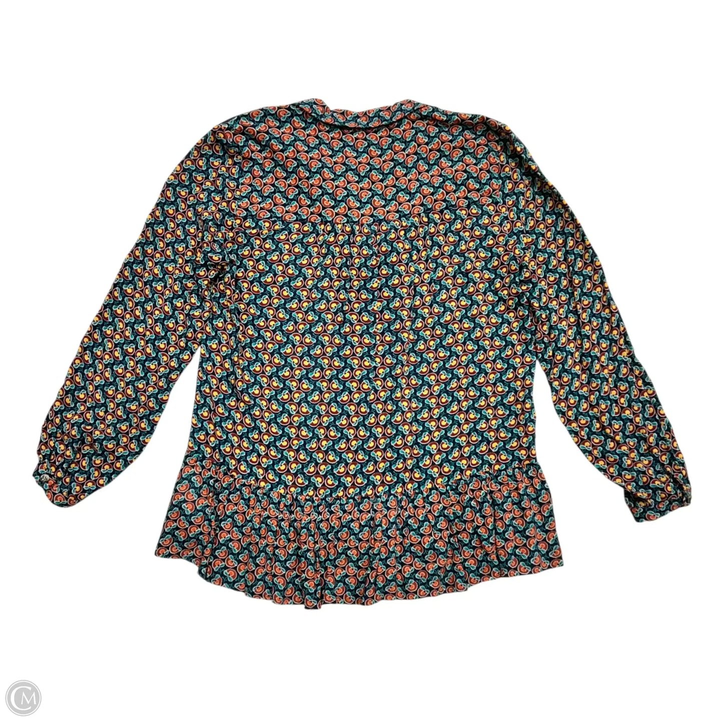 Tunic 3/4 Sleeve By Maeve In Blue & Orange, Size: Xs