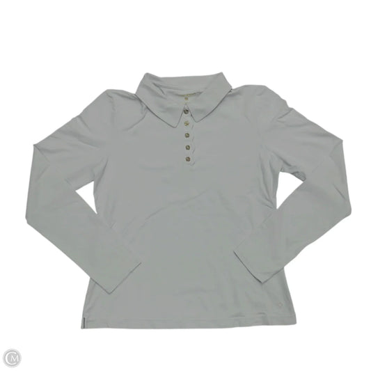 Top Long Sleeve Designer By Lilly Pulitzer In White, Size: M
