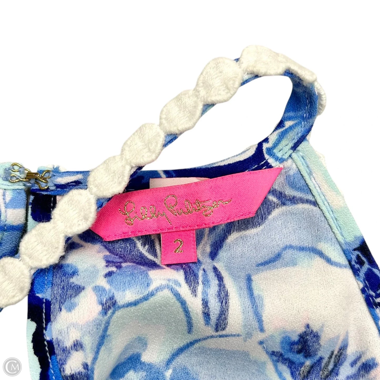 Dress Designer By Lilly Pulitzer In Blue & White, Size: Xs
