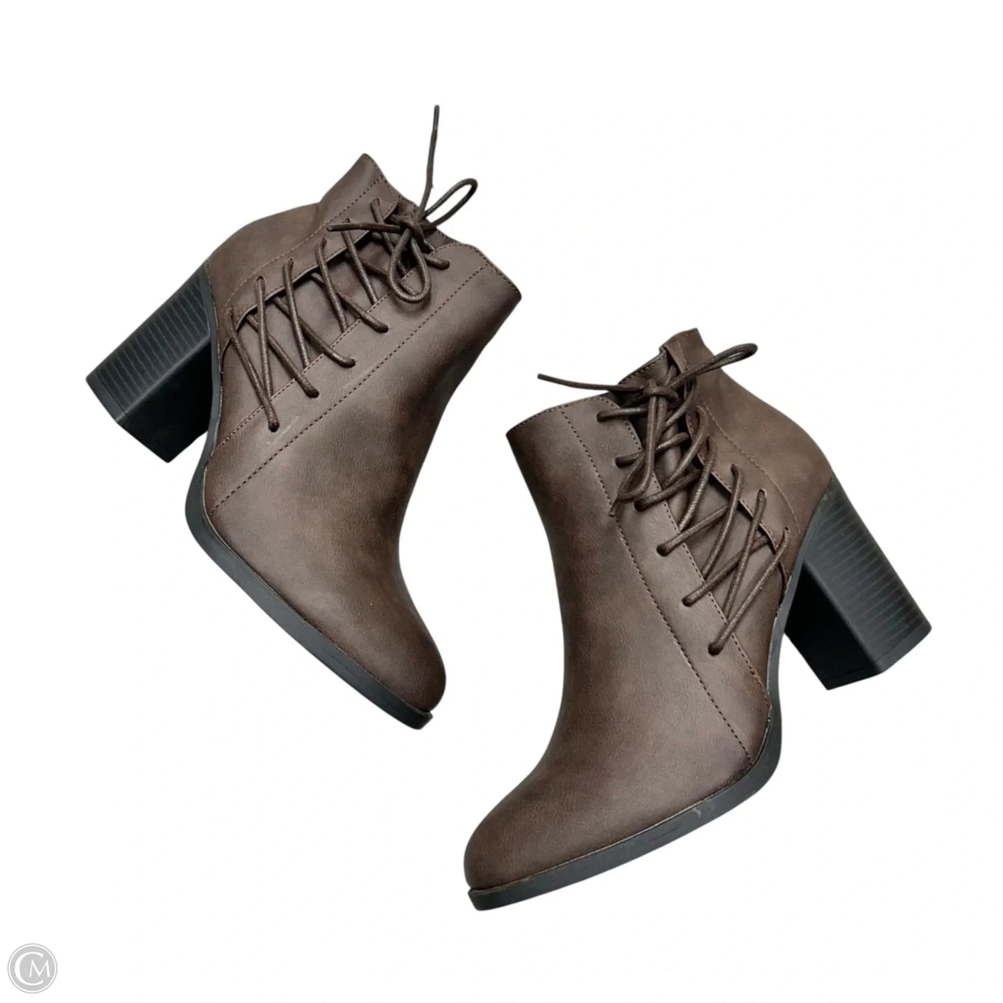 Boots Ankle Heels By Dream Pairs In Brown, Size: 10