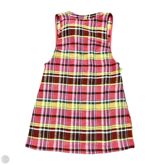 Tunic Sleeveless By Free People In Plaid Pattern, Size: S