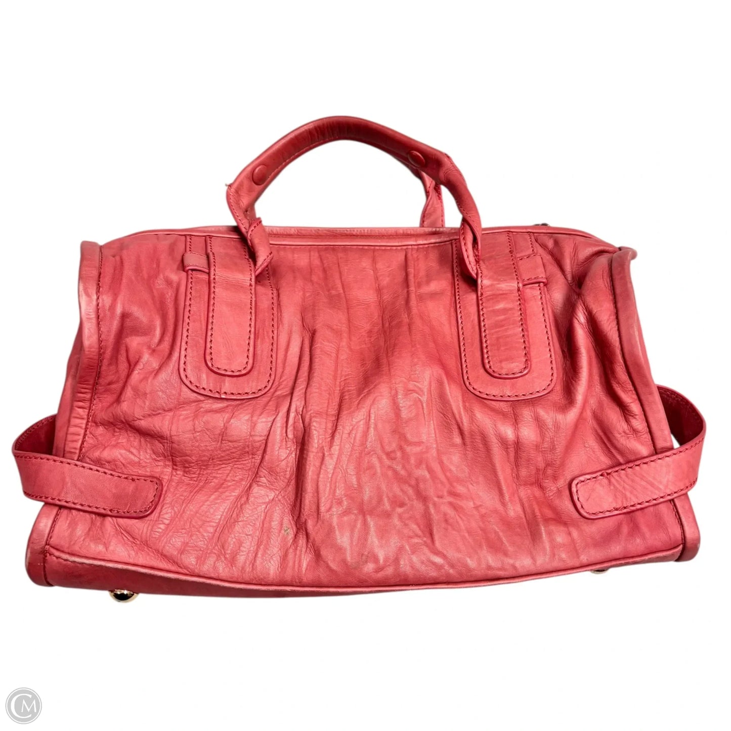 Handbag Leather By Adolfo Dominguez, Size: Medium