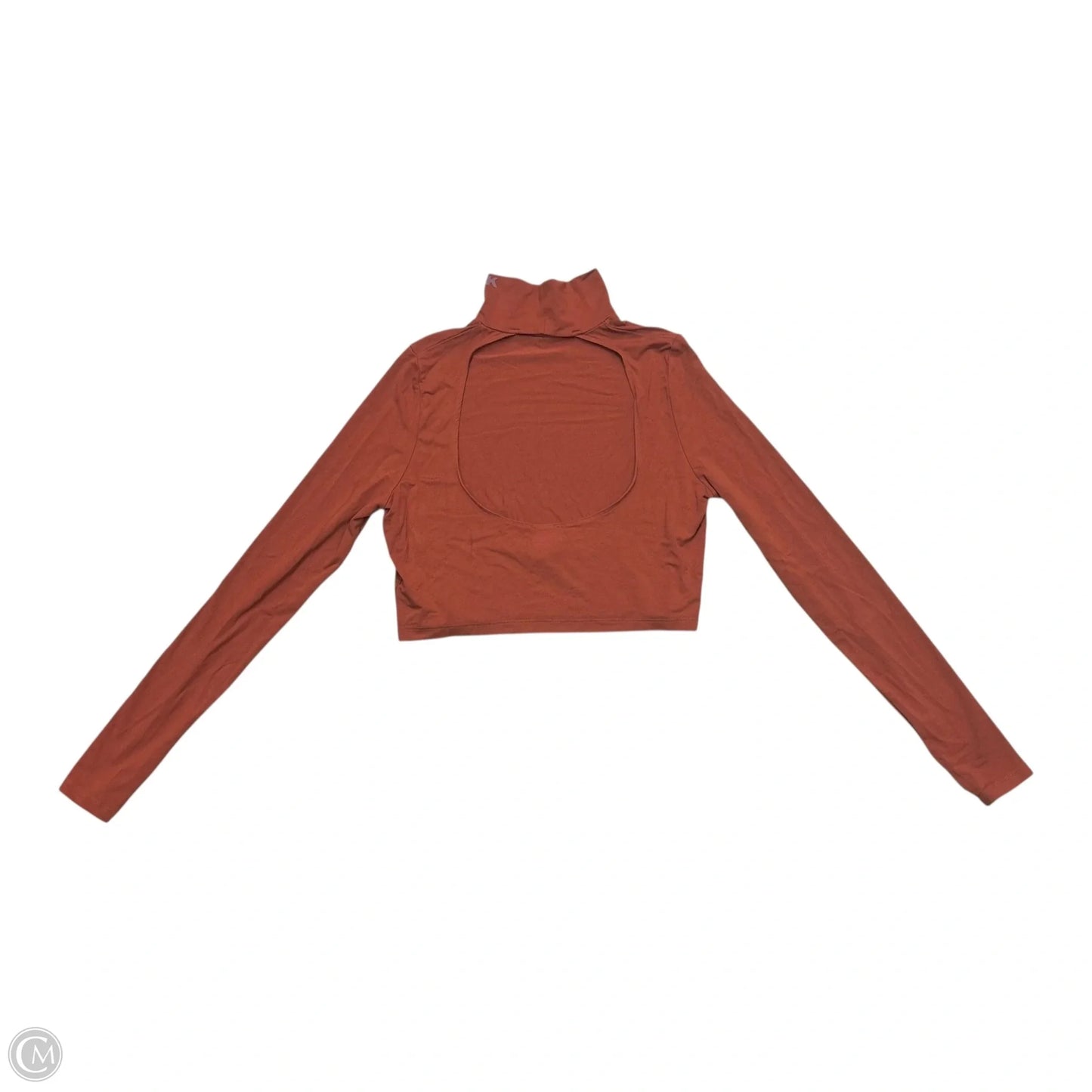 Athletic Top Long Sleeve Collar By Ivy Park In Orange, Size: L