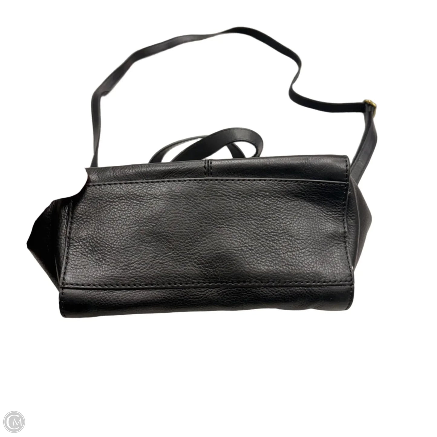 Handbag Leather By Fossil, Size: Medium