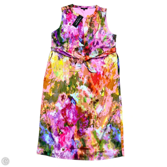 Dress Casual Midi By Isaac Mizrahi In Multi-colored, Size: M