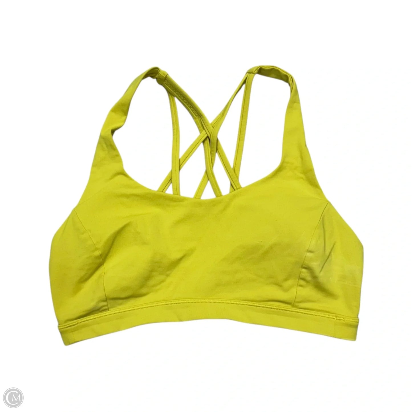 Athletic Bra By Lululemon In Chartreuse, Size: S