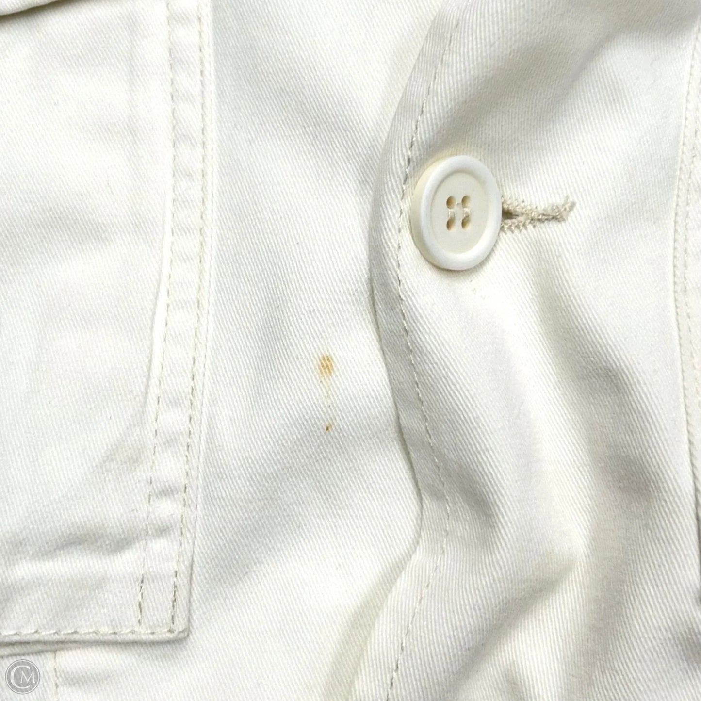 Jacket Denim By Pistola In White Denim, Size: S