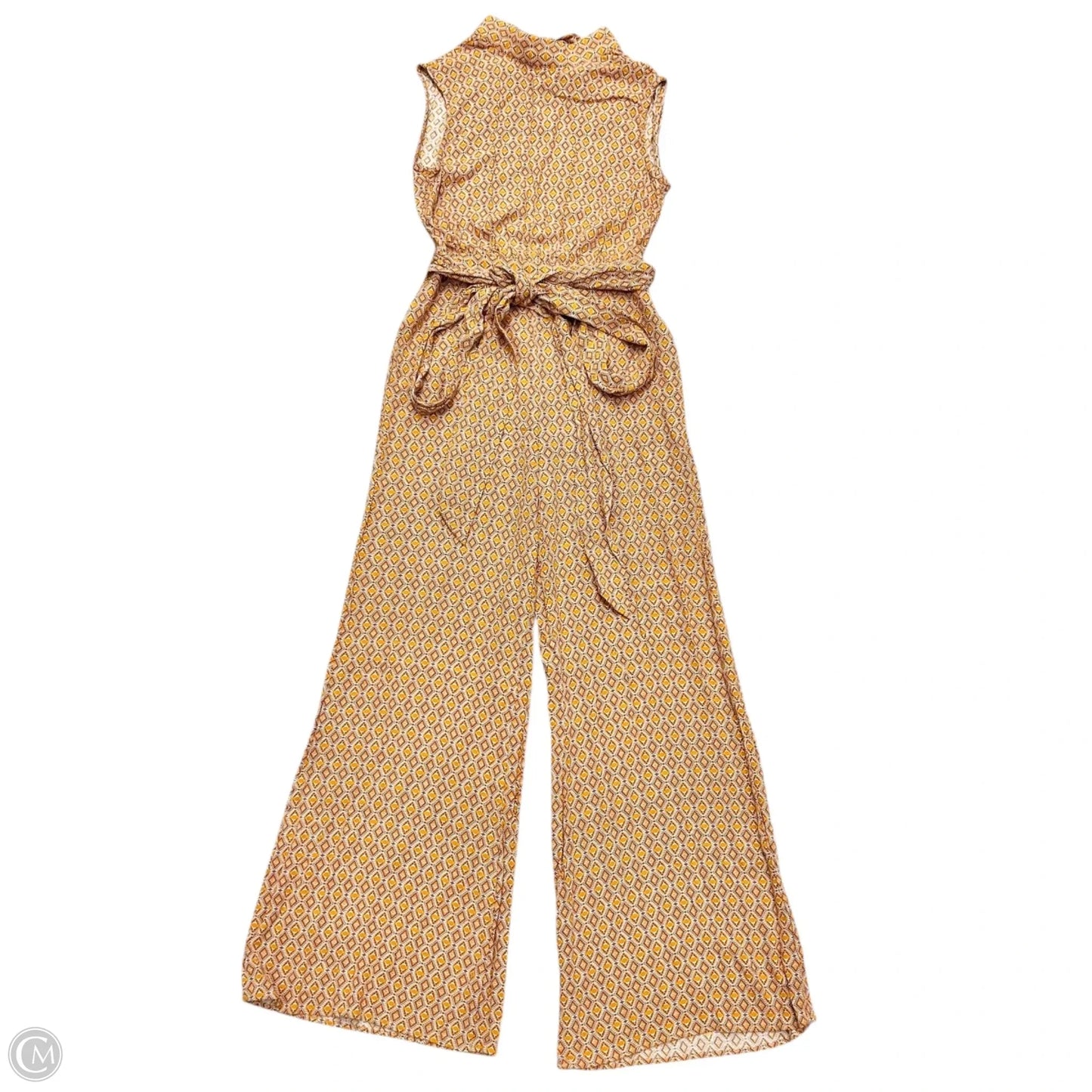 Jumpsuit By Illa Illa In White & Yellow, Size: S