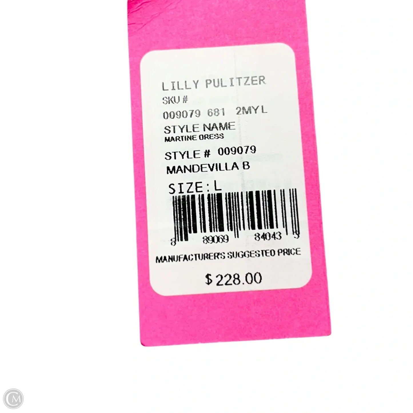 Dress Designer By Lilly Pulitzer In Green & Pink, Size: L