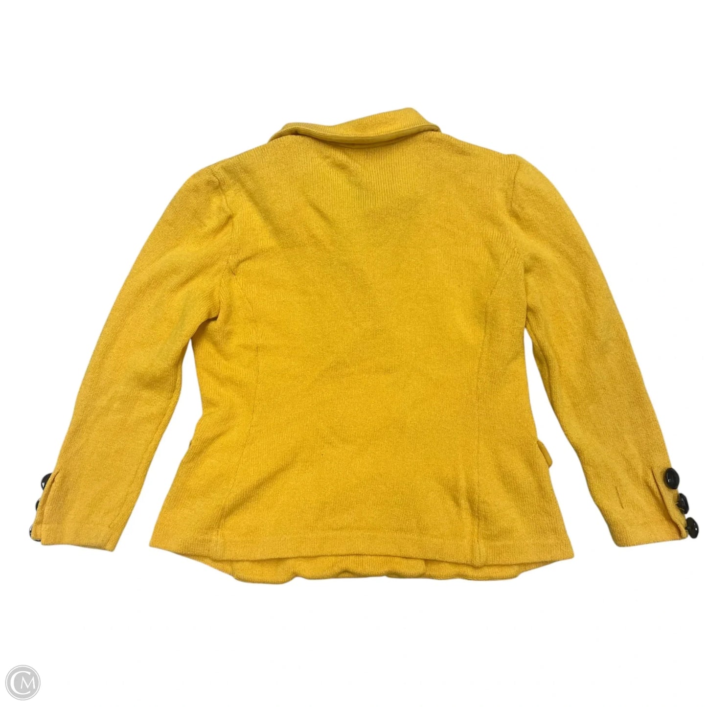 Blazer Luxury Designer By St John Collection In Yellow, Size: S