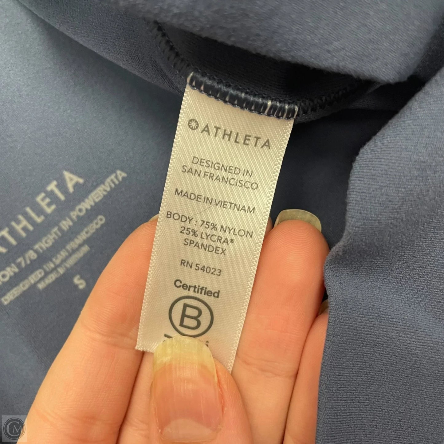 Athletic Leggings By Athleta In Blue, Size: S