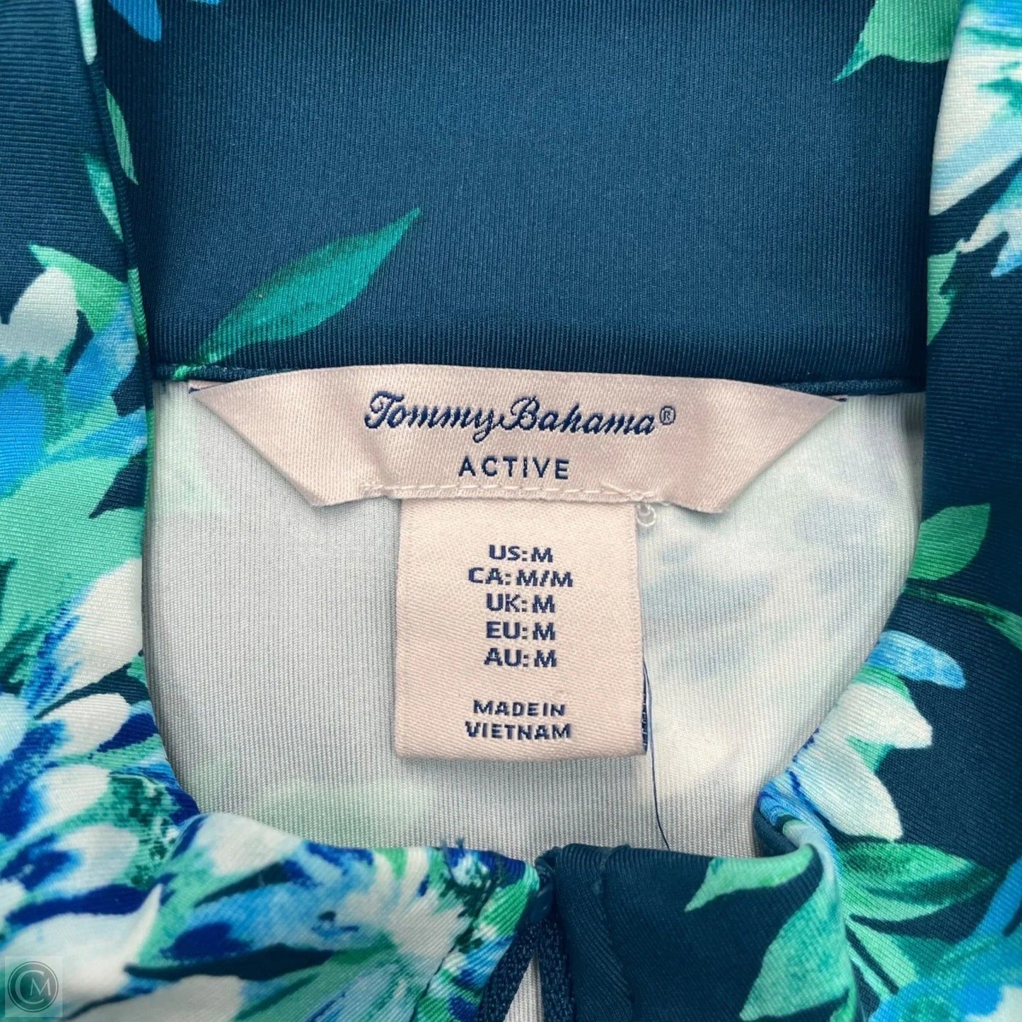 Athletic Jacket By Tommy Bahama In Blue & Green, Size: M