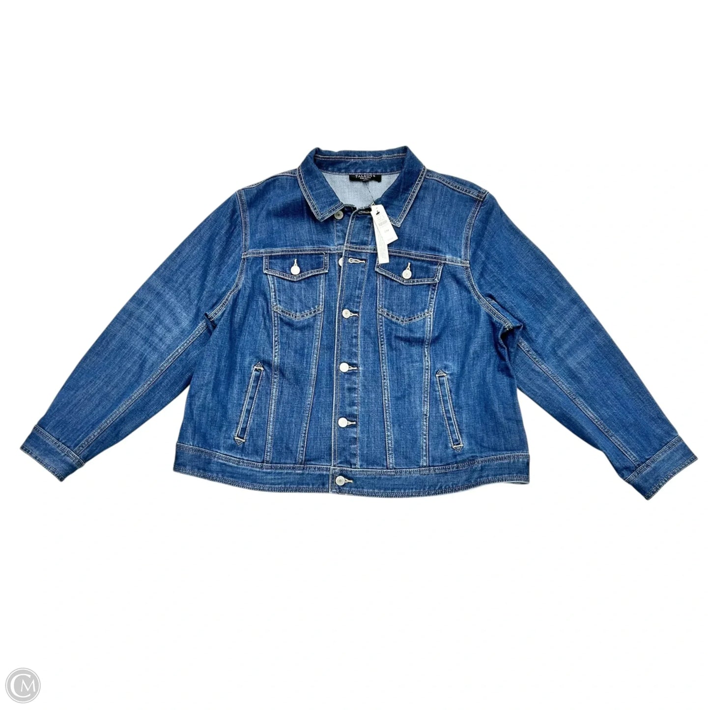 Jacket Denim By Talbots In Blue Denim, Size: 2Xp
