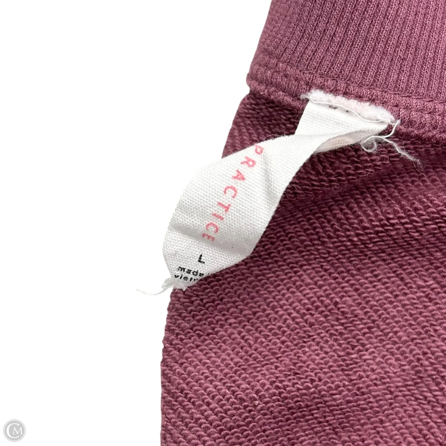 Sweatshirt Collar By Daily Practice By Anthropologie In Maroon, Size: L