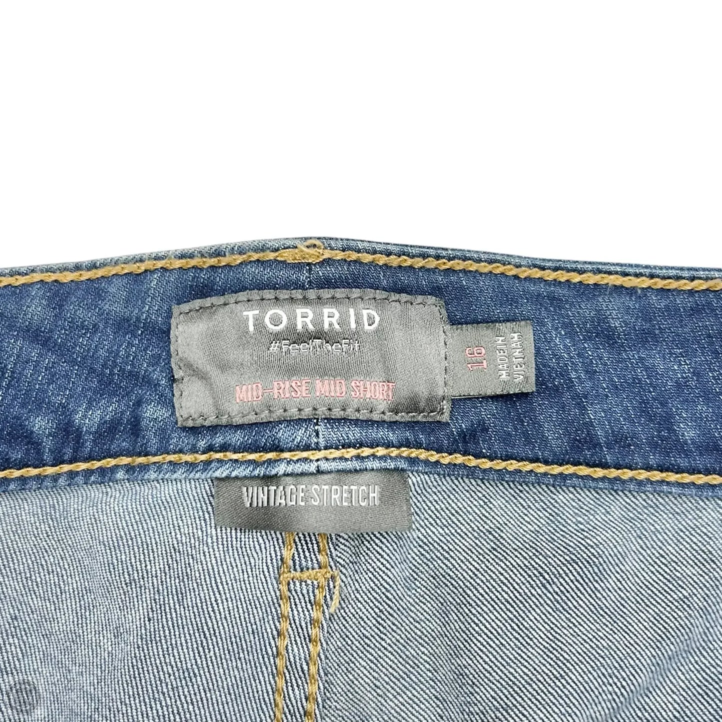 Shorts By Torrid In Blue Denim, Size: 16