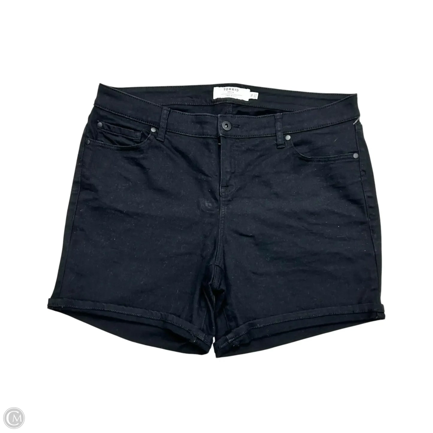 Shorts By Torrid In Black Denim, Size: 16