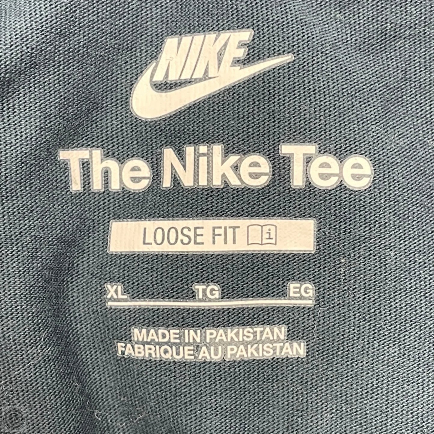 Athletic Top Short Sleeve By Nike Apparel In Navy, Size: Xl