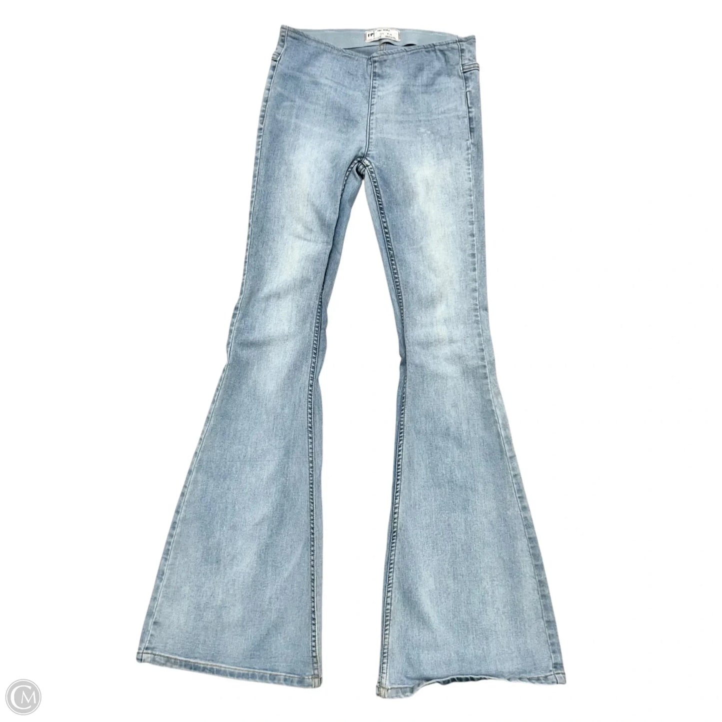 Jeans Flared By Free People In Blue Denim, Size: 0