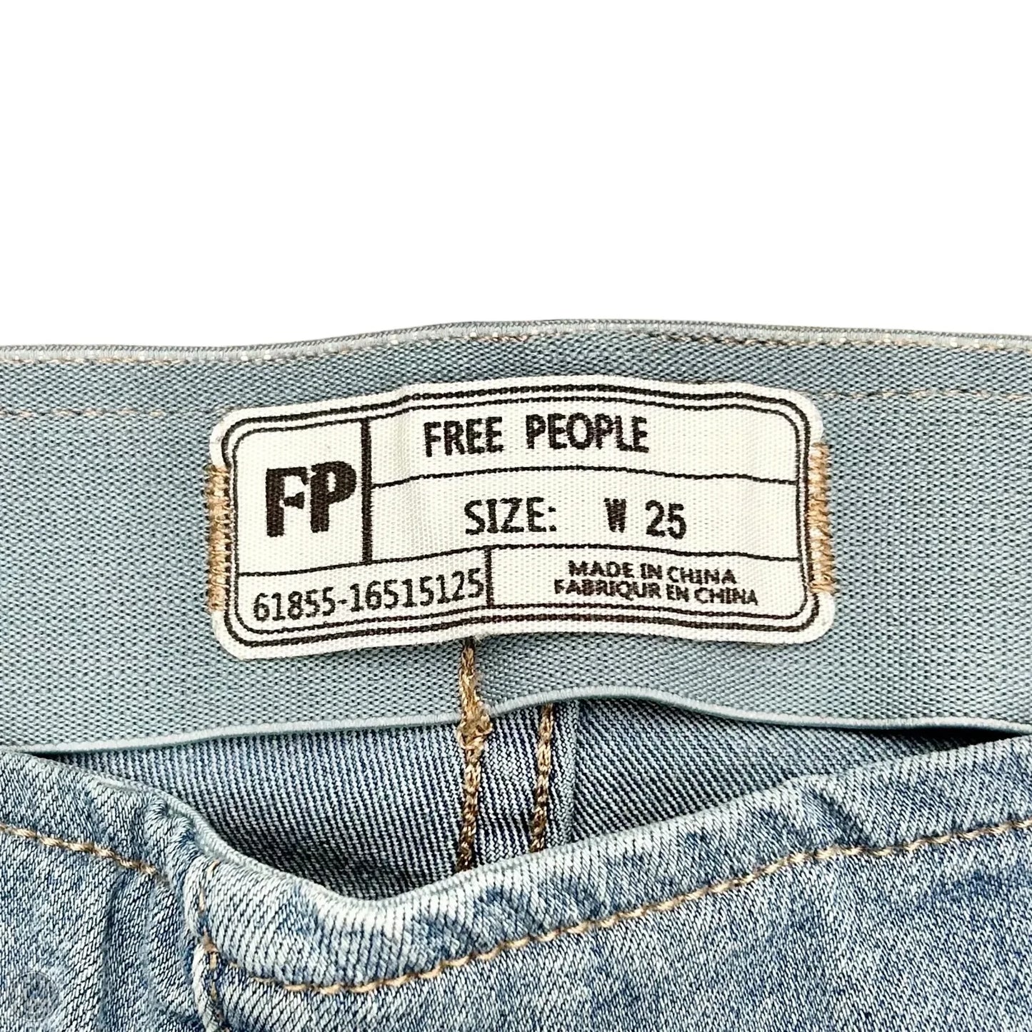 Jeans Flared By Free People In Blue Denim, Size: 0