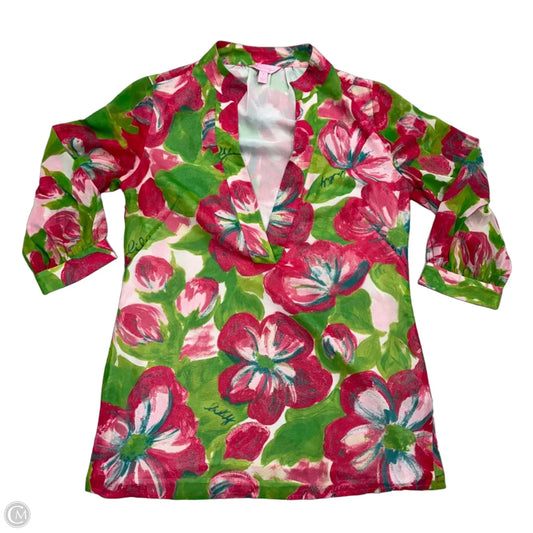 Tunic Designer By Lilly Pulitzer In Green & Red, Size: S
