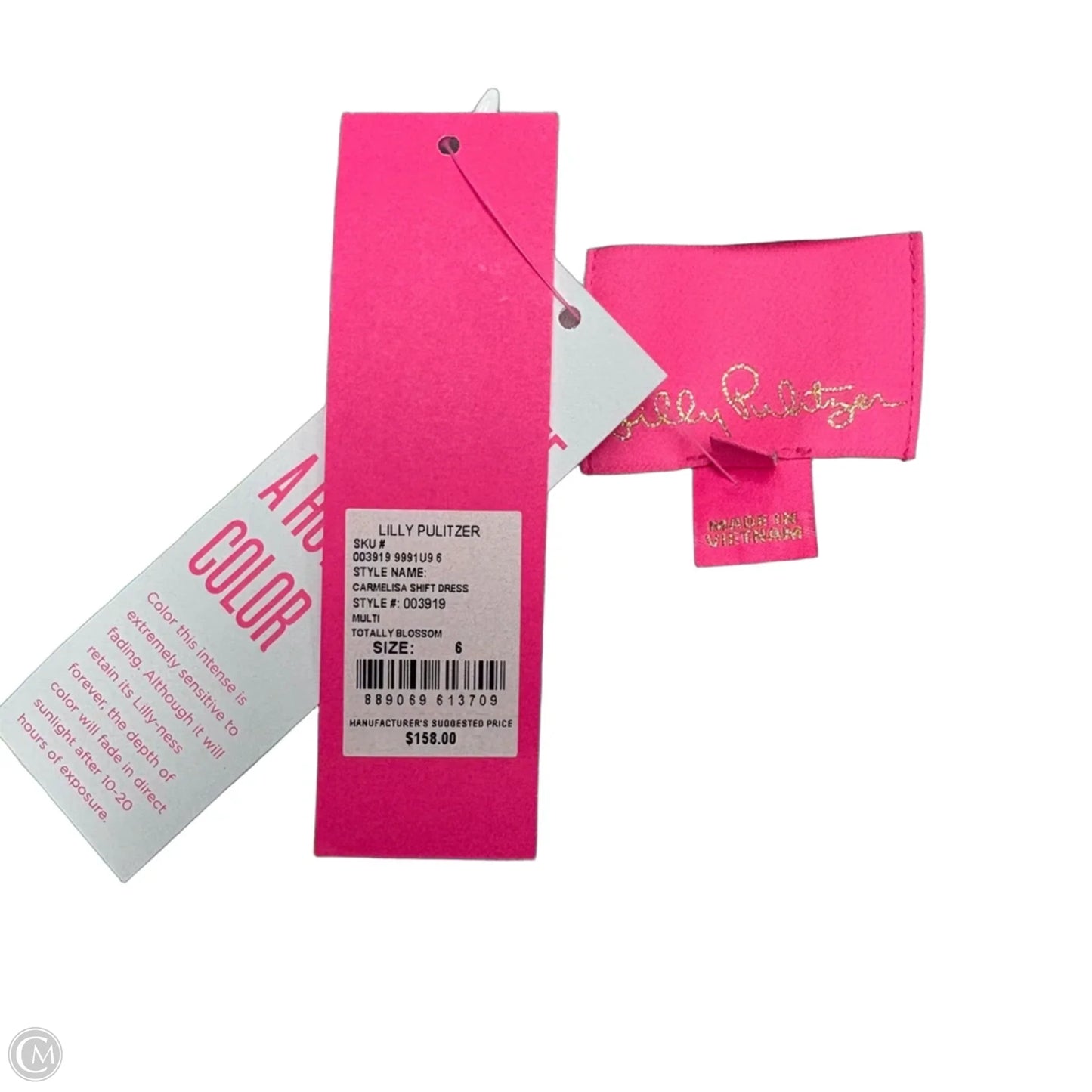 Dress Designer By Lilly Pulitzer In Blue & Pink, Size: S
