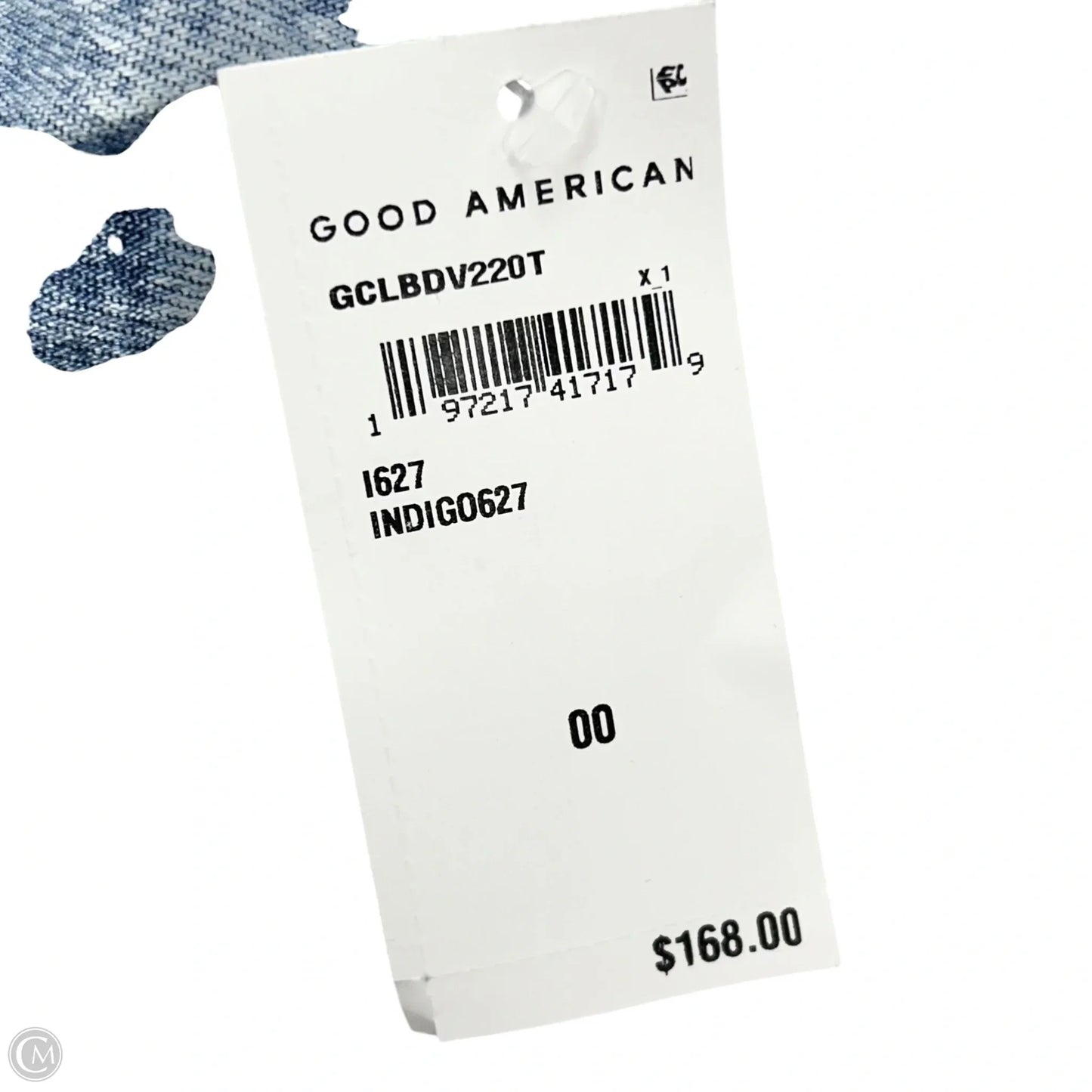 Jeans Straight By Good American In Blue Denim, Size: 0