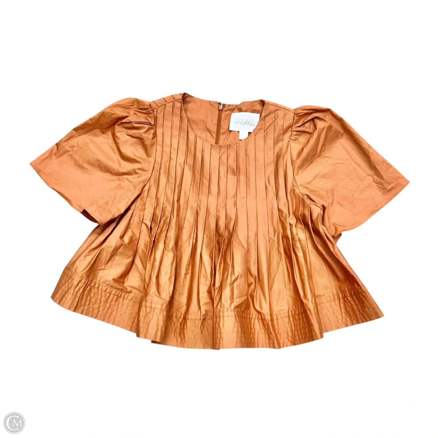 Top Short Sleeve By Mare Mare In Orange, Size: S