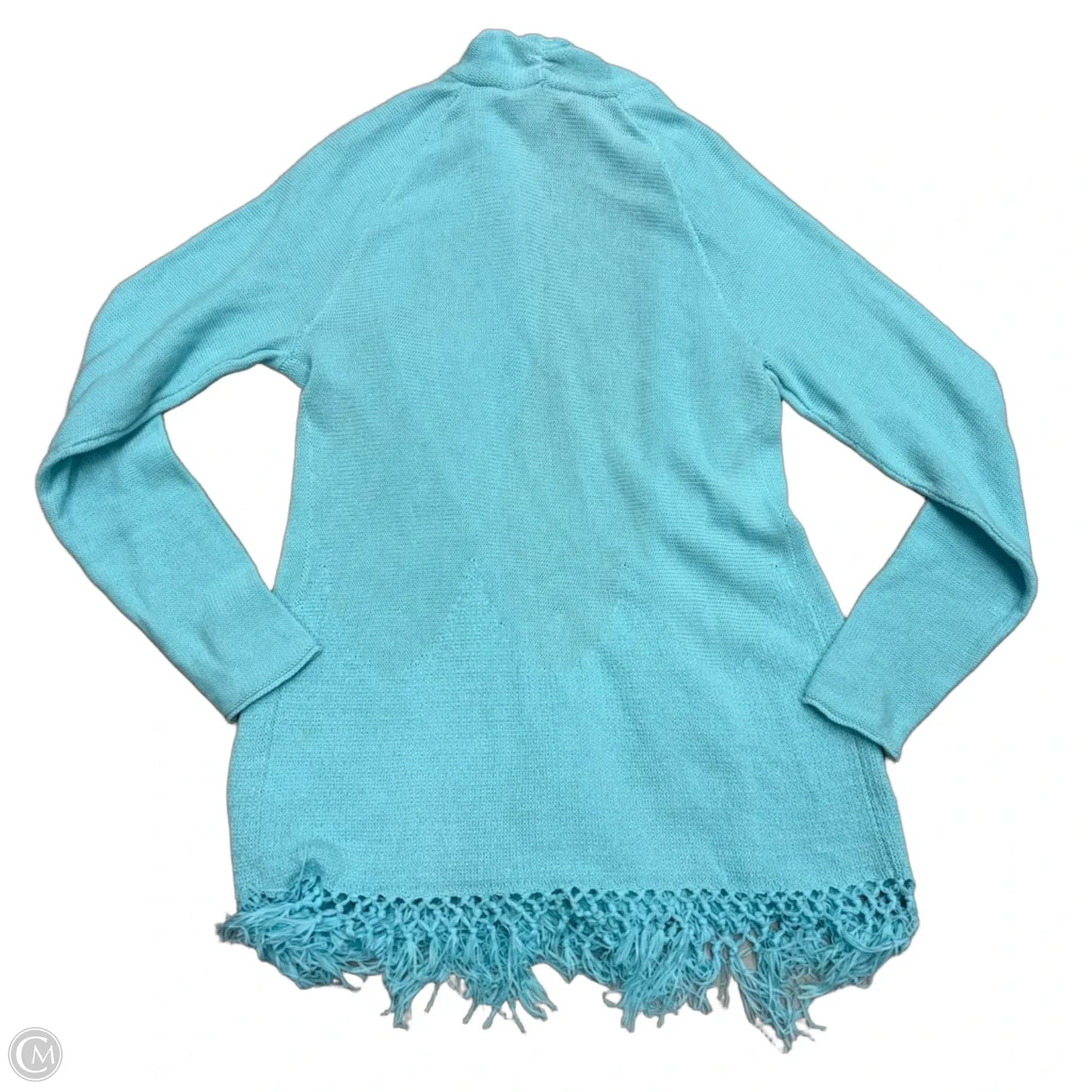 Sweater Cardigan Designer By Lilly Pulitzer In Aqua, Size: M