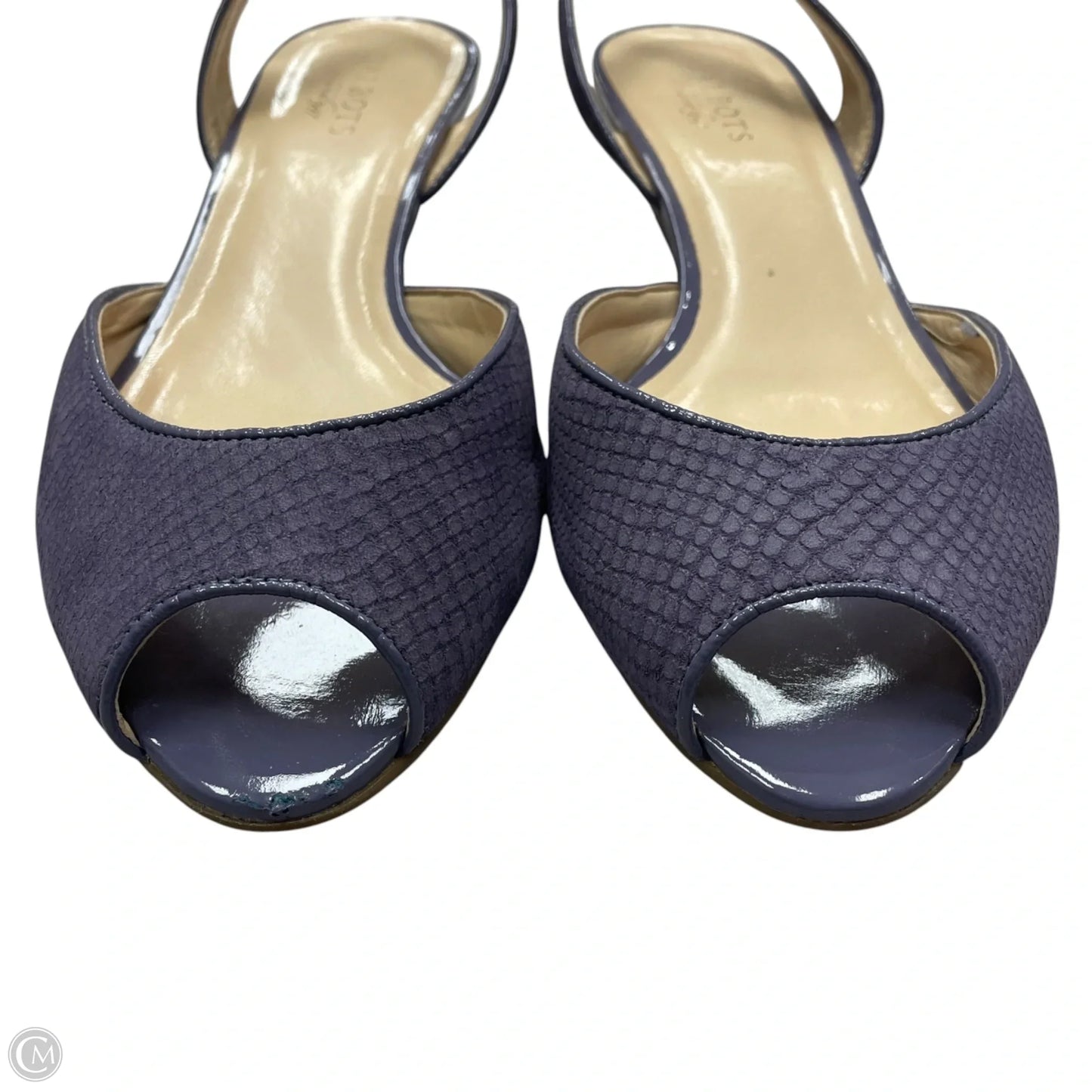 Sandals Heels Wedge By Talbots In Purple, Size: 10