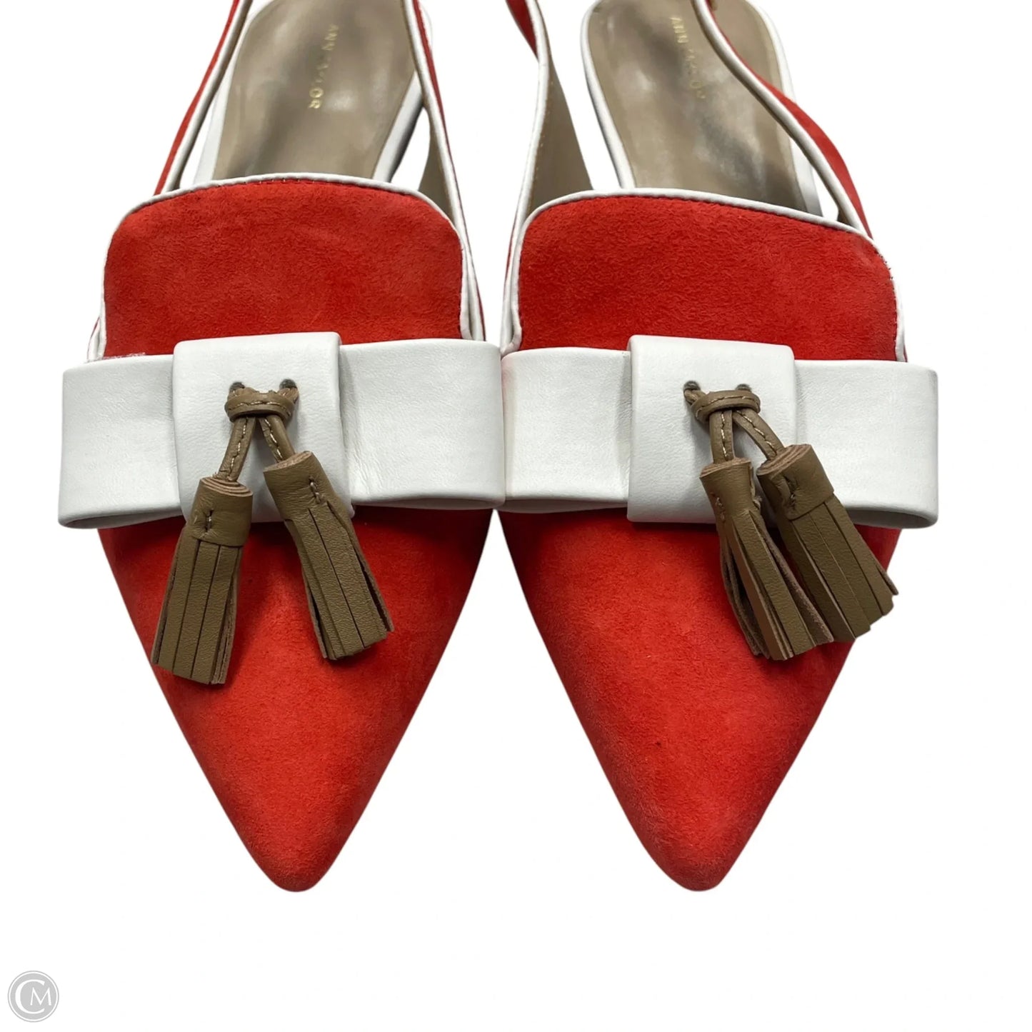 Shoes Flats By Ann Taylor In Orange, Size: 10