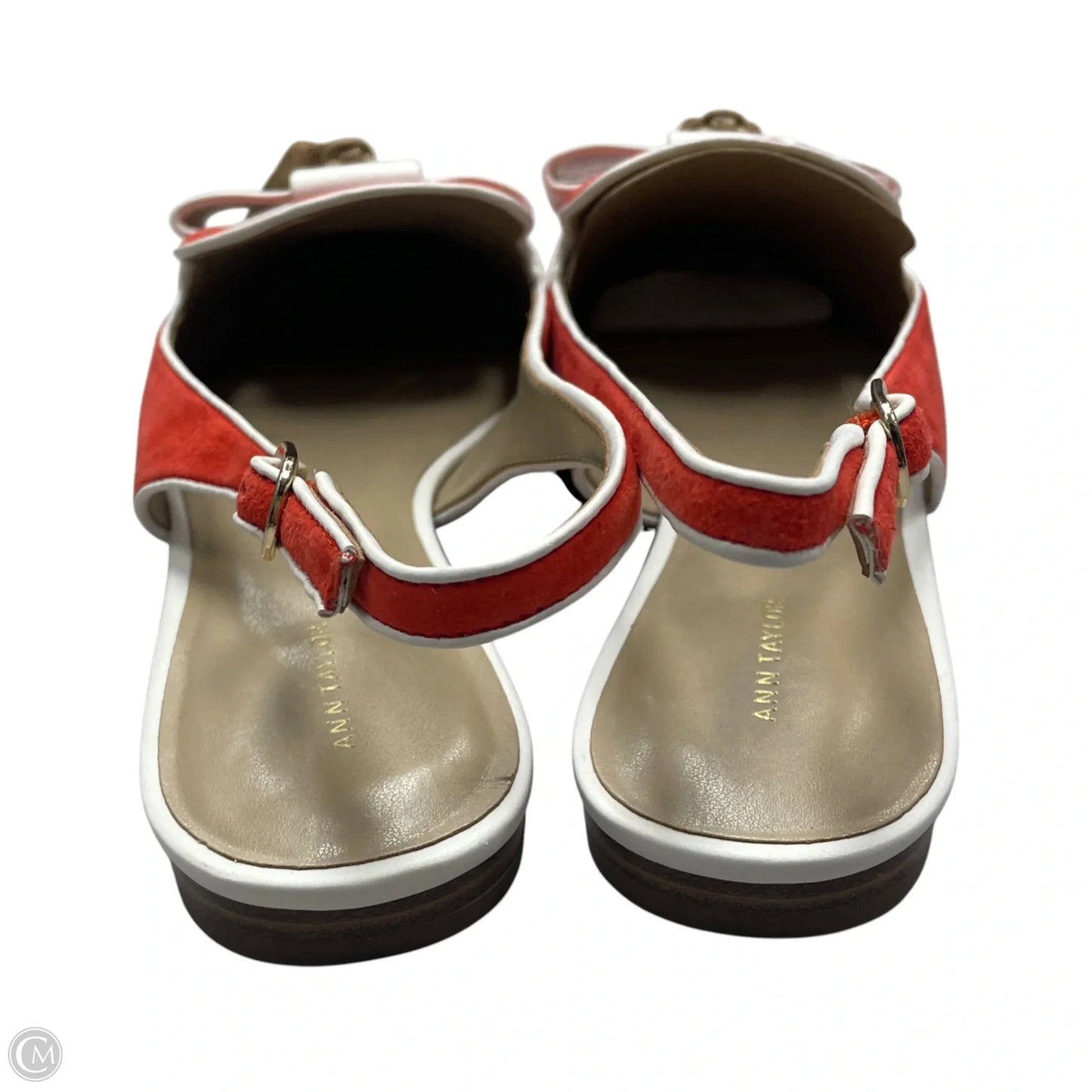 Shoes Flats By Ann Taylor In Orange, Size: 10